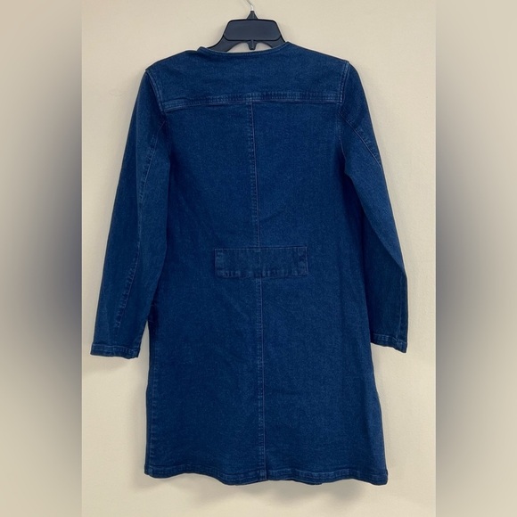 NWT Draper James Colbie Button Front Denim Dress- NO Belt - Picture 4 of 10